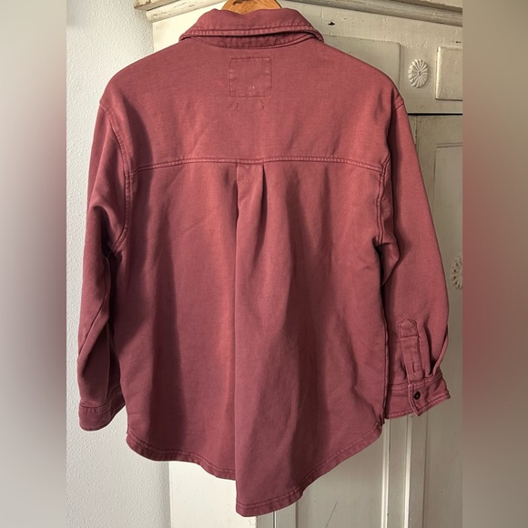 C&C California | Women’s Mauve Sunwashed Double Pocket Button-Up Shirt Size M - Picture 5 of 16